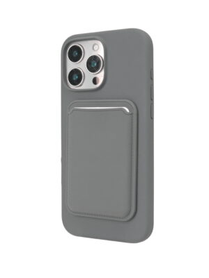 Alternative view of Liquid Silicone Case with Magnetic Card Slot for iPhone 16 Pro Max
