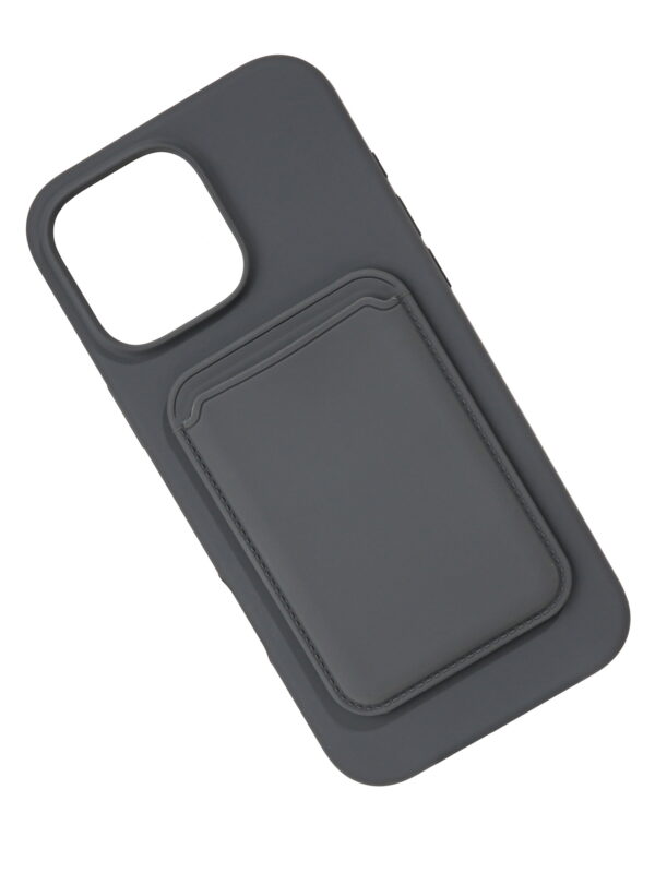 Silicone case with card slot black