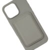 Silicone case with card slot gray